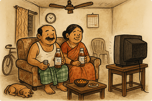 family at home